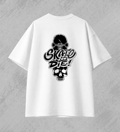 Remera oversize - SKATE OR DIE